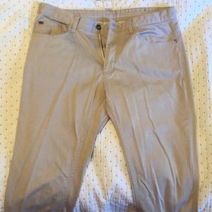 Zara 34 x 32 khaki jeans slim straight